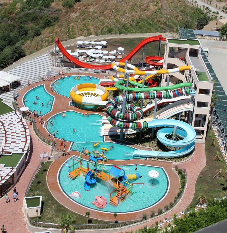 Gold City 1+1 Villa In Free Aquapark Alanya Exteriér fotografie